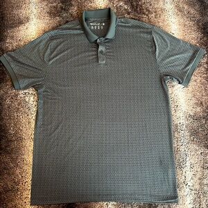 Abercrombie & Fitch Black/Grey Geometic Polo